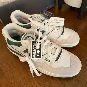 New Balance 550 White & Green. Never worn! Authenticated!